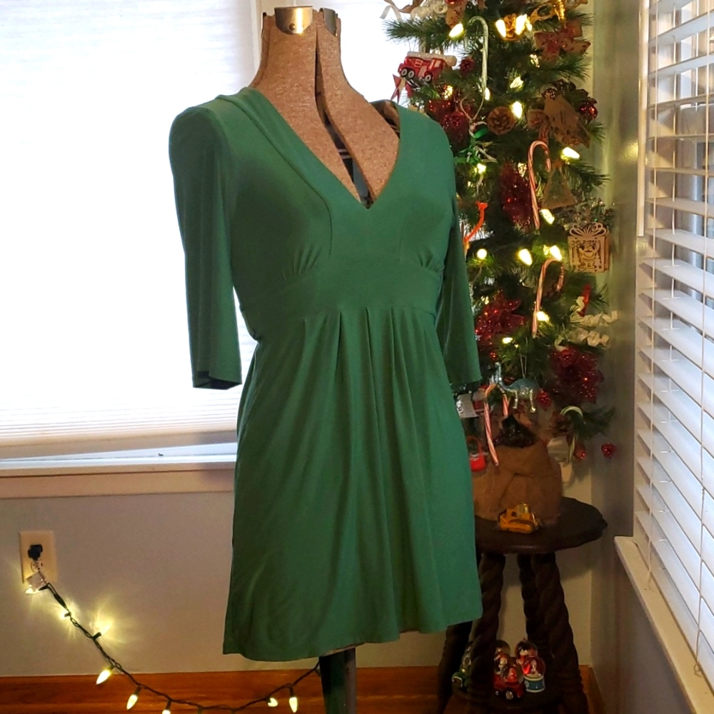 3/$25 Express green mini holiday coctail dress sz xs